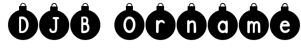 DJB Ornamental font preview